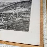 La vallée du Mont-Dore. Illustration imprimée en 1866.