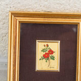 Cromolithographie d'art sur feuille d'or 23kt
