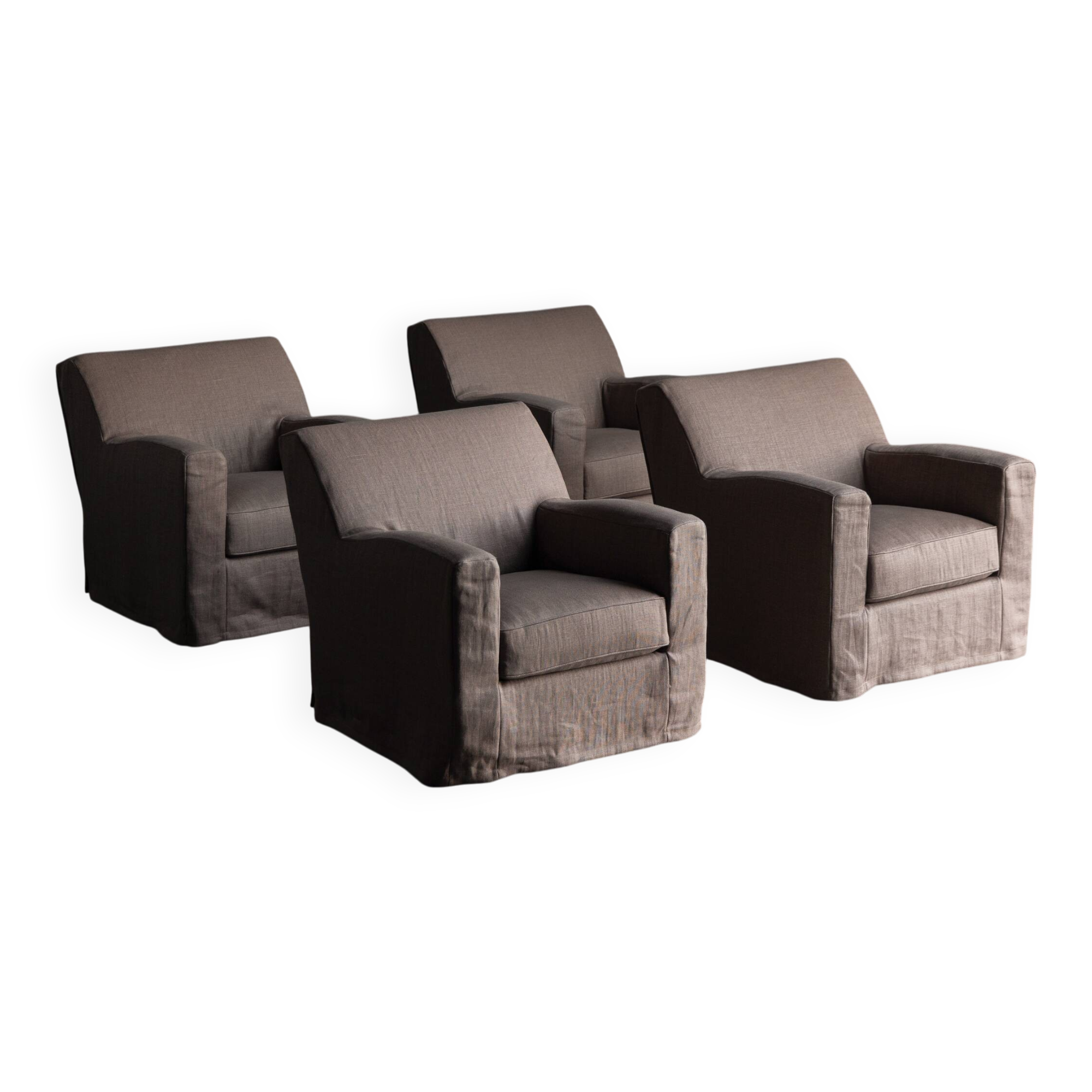 Lounge Chairs by Christian Liaigre, France, 1990s