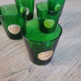 6 Vintage Byrrh / Dubonnet glasses