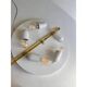 Venetian Amber Graniglia Budino Murano Glass Flush Mount by Simoeng