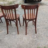 5 Thonet wooden bistro chairs