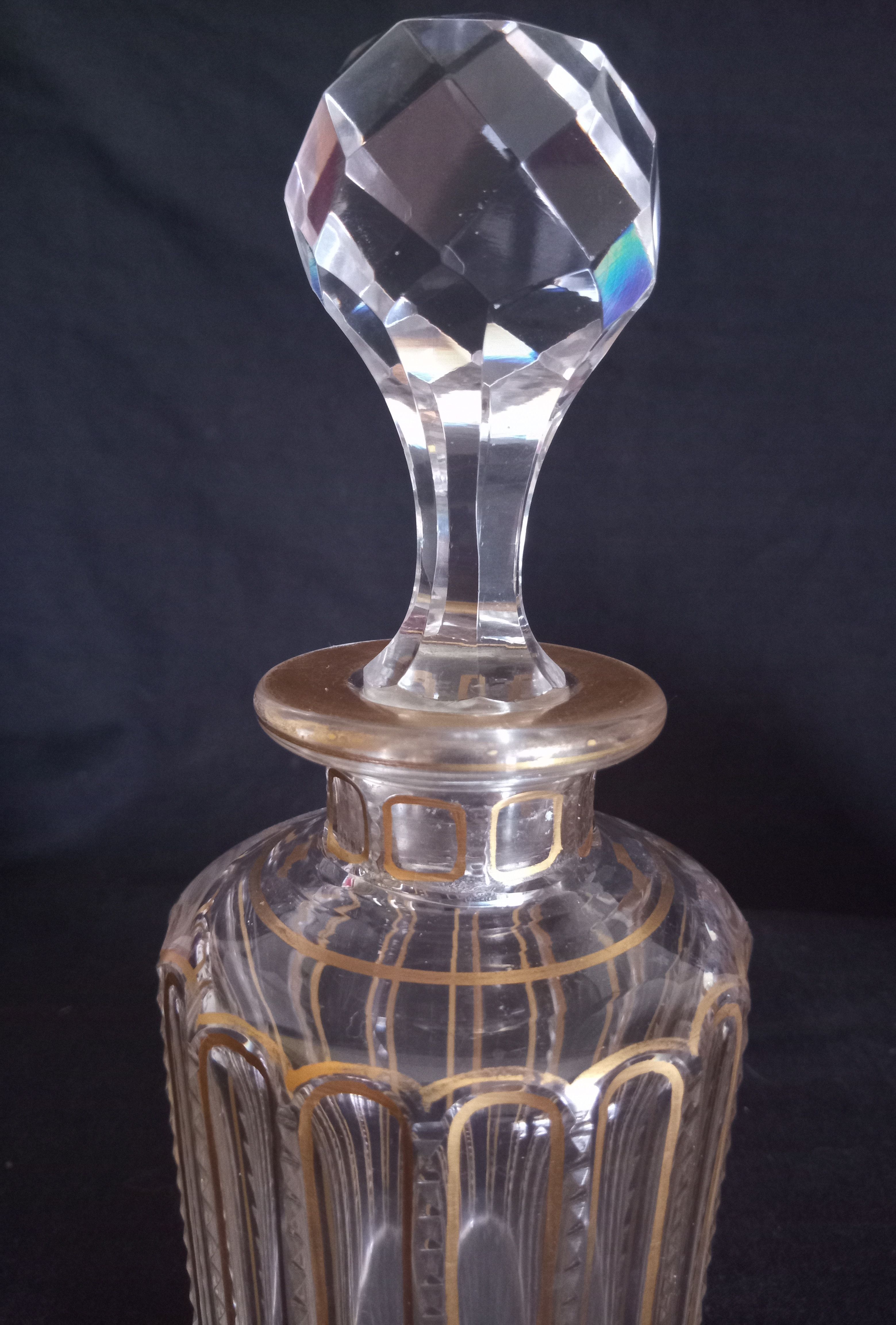 Ensemble de toilette en cristal de Baccarat modèle cannelures (avant 1936)