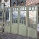 4 Art Nouveau partition doors + transom
