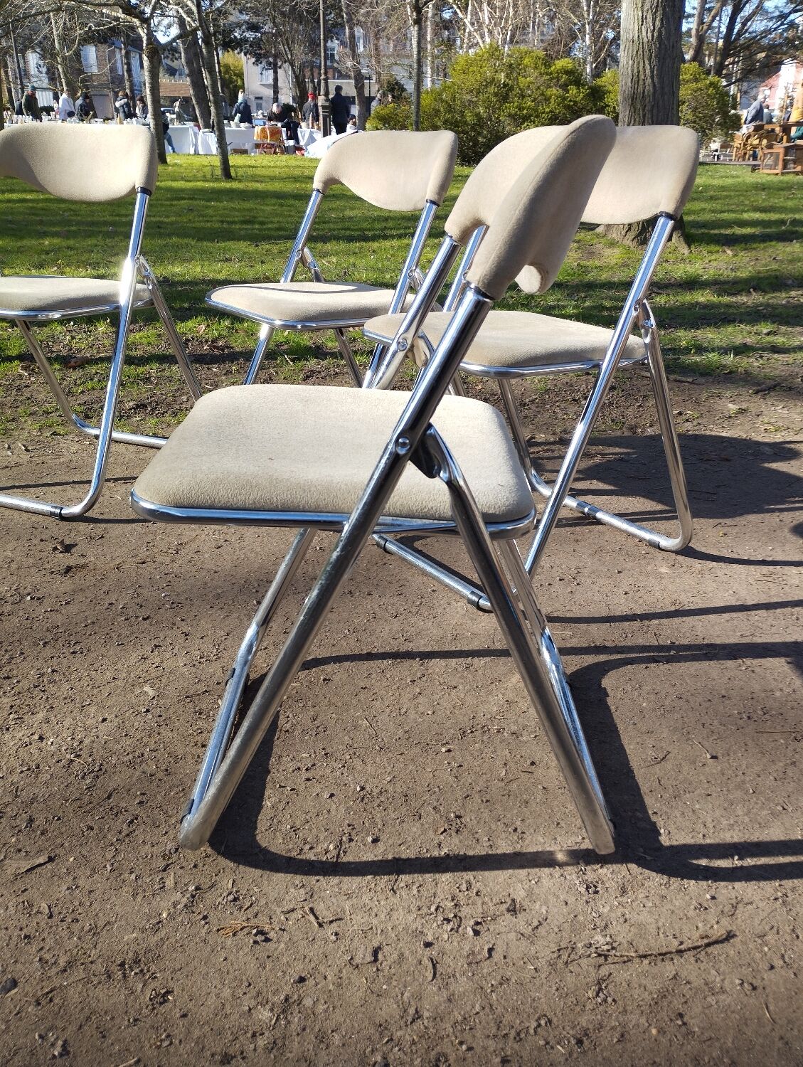 Italian folding chairs 70s