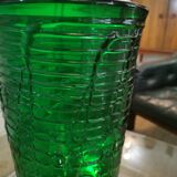 Vase vintage XXL en verre impression "Croco"