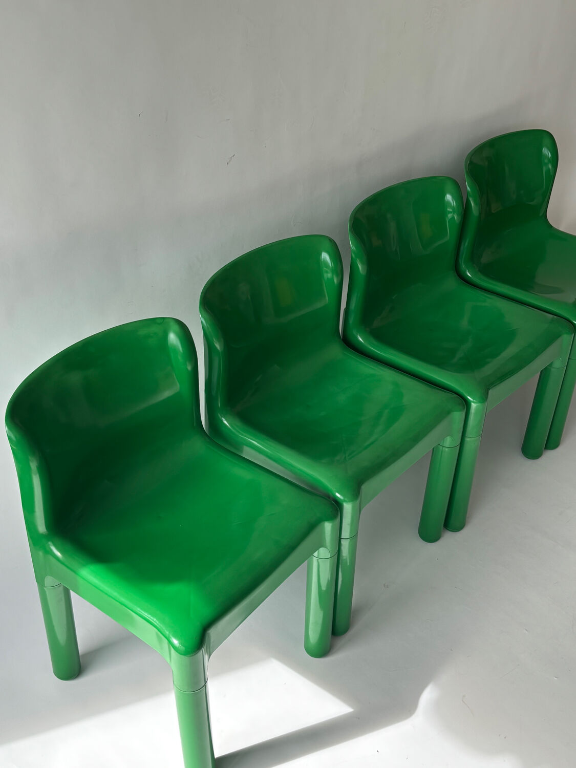 Set of 4 Carlo Bartoli Model 4875 chairs for Kartell, Italy 1970