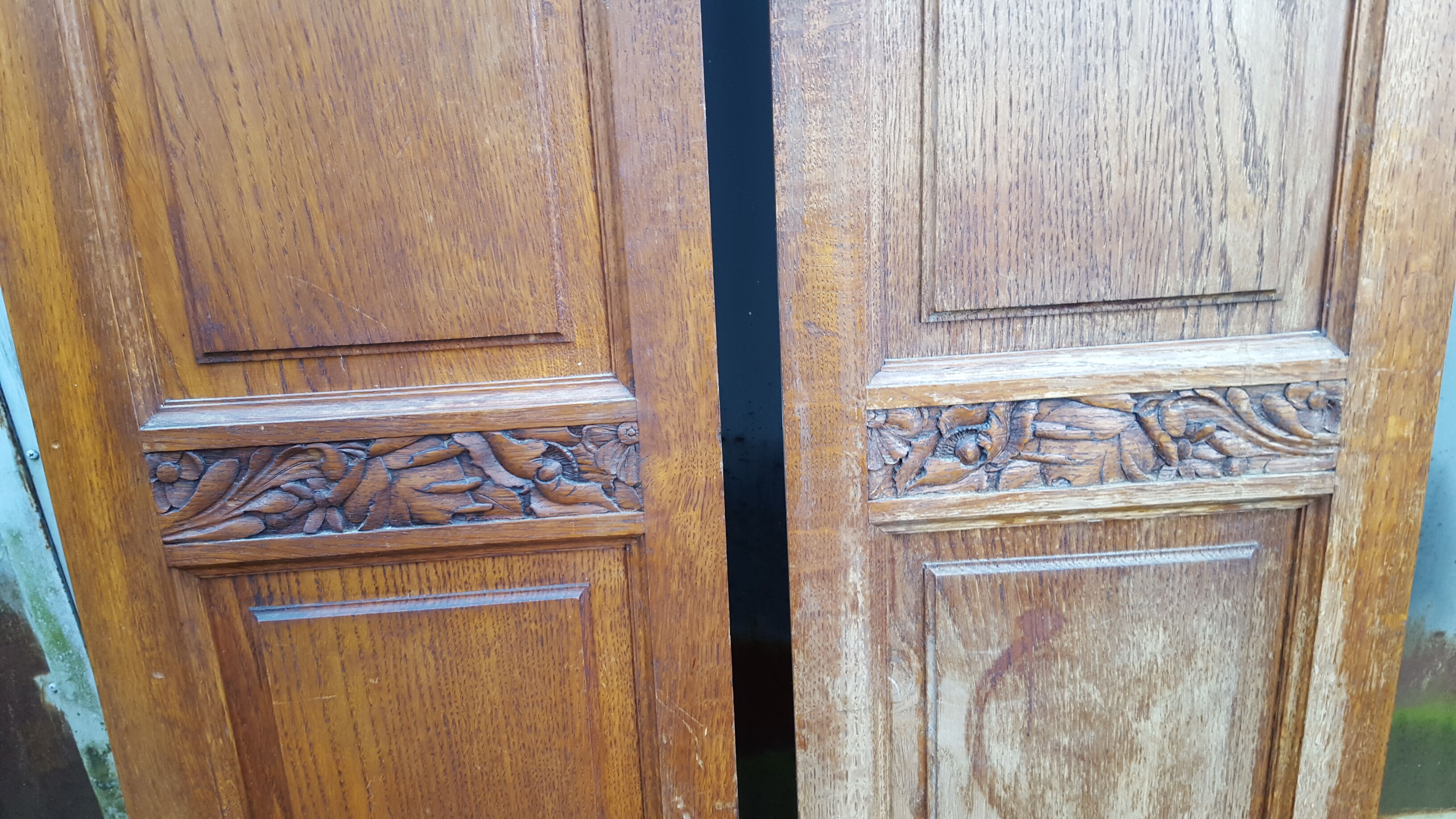 Pair of old doors art deco