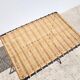 Sellette porte revues rotin 1960 triangulaire