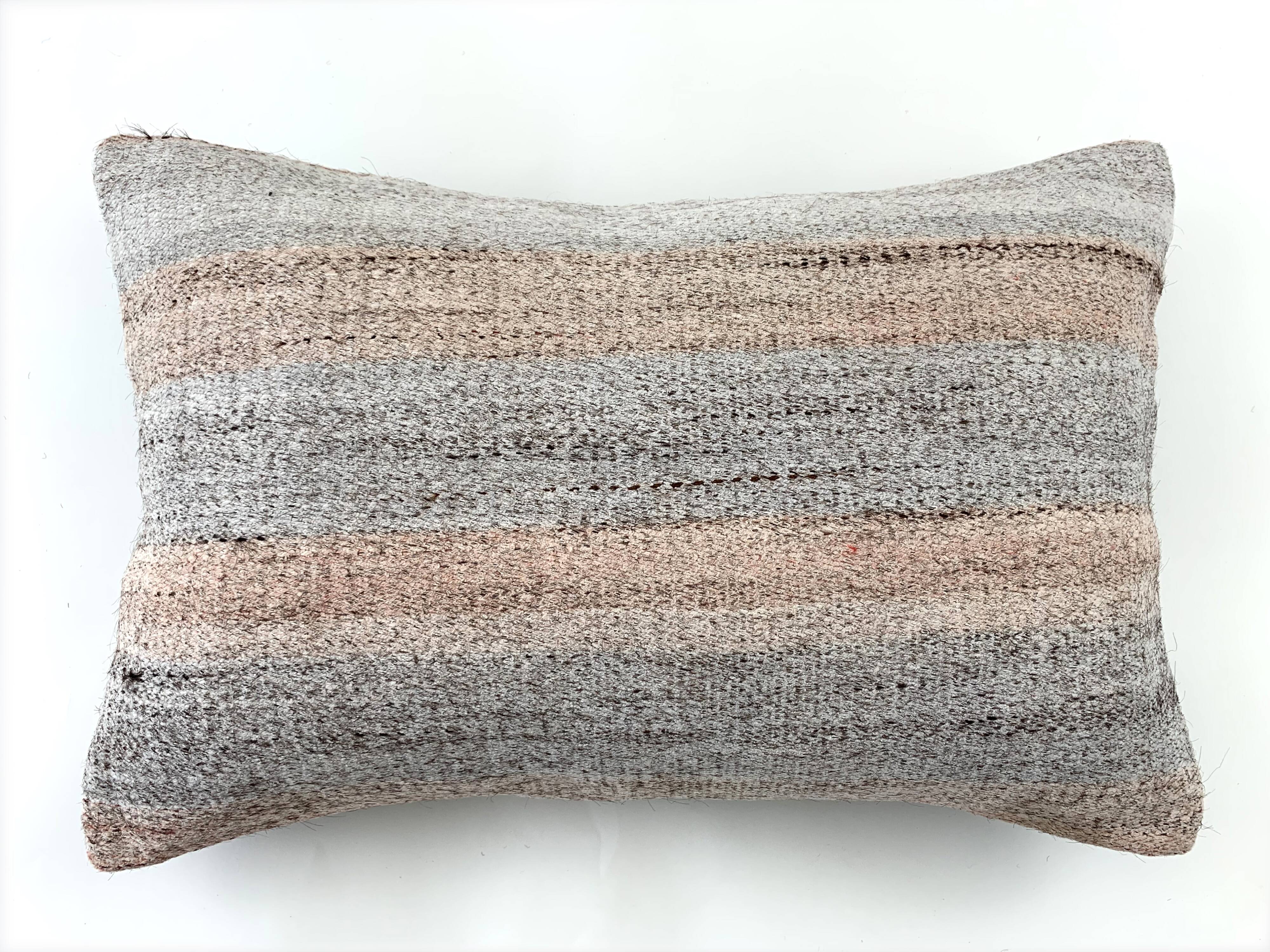 Vintage turkish handmade kilim cushion cover 40x60 cm