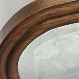 Beveled mirror in solid wood