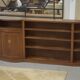 Mahogany bookshelf from English work around 1900 – documented historical provenance from the Montgolfier family.