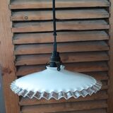 Corole glass transparent serrated edge pendant lamp dpc 0823448