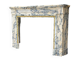 Louis XVI style fireplace in Paonazzo marble, circa 1880.