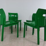 Stackable Chairs K 4870 Design Anna Castelli Ferrieri for Kartell Edition 1985 - - (Set of 4 Pcs)