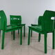 Stackable Chairs K 4870 Design Anna Castelli Ferrieri for Kartell Edition 1985 - - (Set of 4 Pcs)