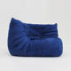 Togo Ligne Roset blue leather corner armchair by Michel Ducaroy for Ligne Roset