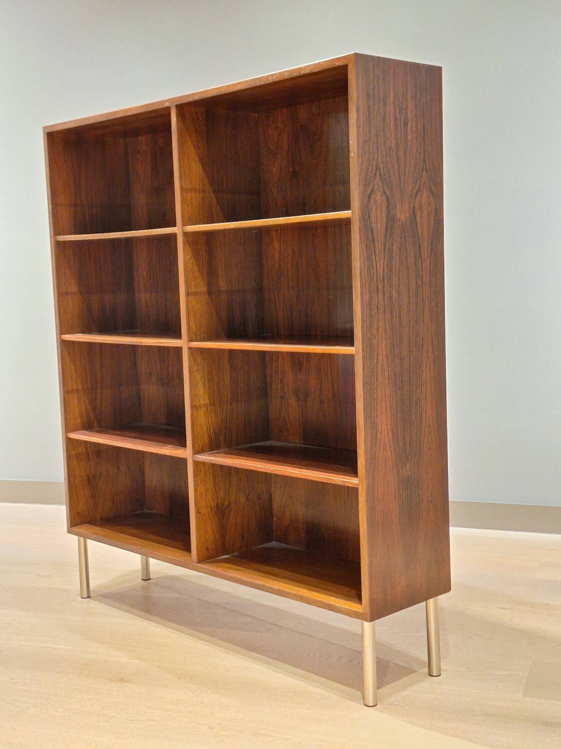 Vintage rosewood bookcase designed by Omann Jun