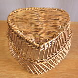 Heart in rattan basket