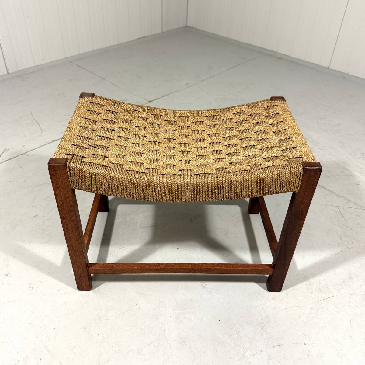 Plaited cord seat stool 1950’s