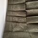 Serviette de table ancienne kaki brodée FB