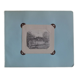 Miniature pencil drawing circa 1910 english countryside