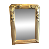 Gold Art Deco Mirror 74 X 55 cm