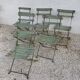 9 chaises de jardin pliables