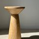 Side table, end of sofa in natural mango monoxyl conical tray H:50cm