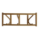 Curved wooden wall coat rack from the 70s-80s.