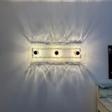 large ceiling lights or Murano glass wall sconces probably by Mazzega