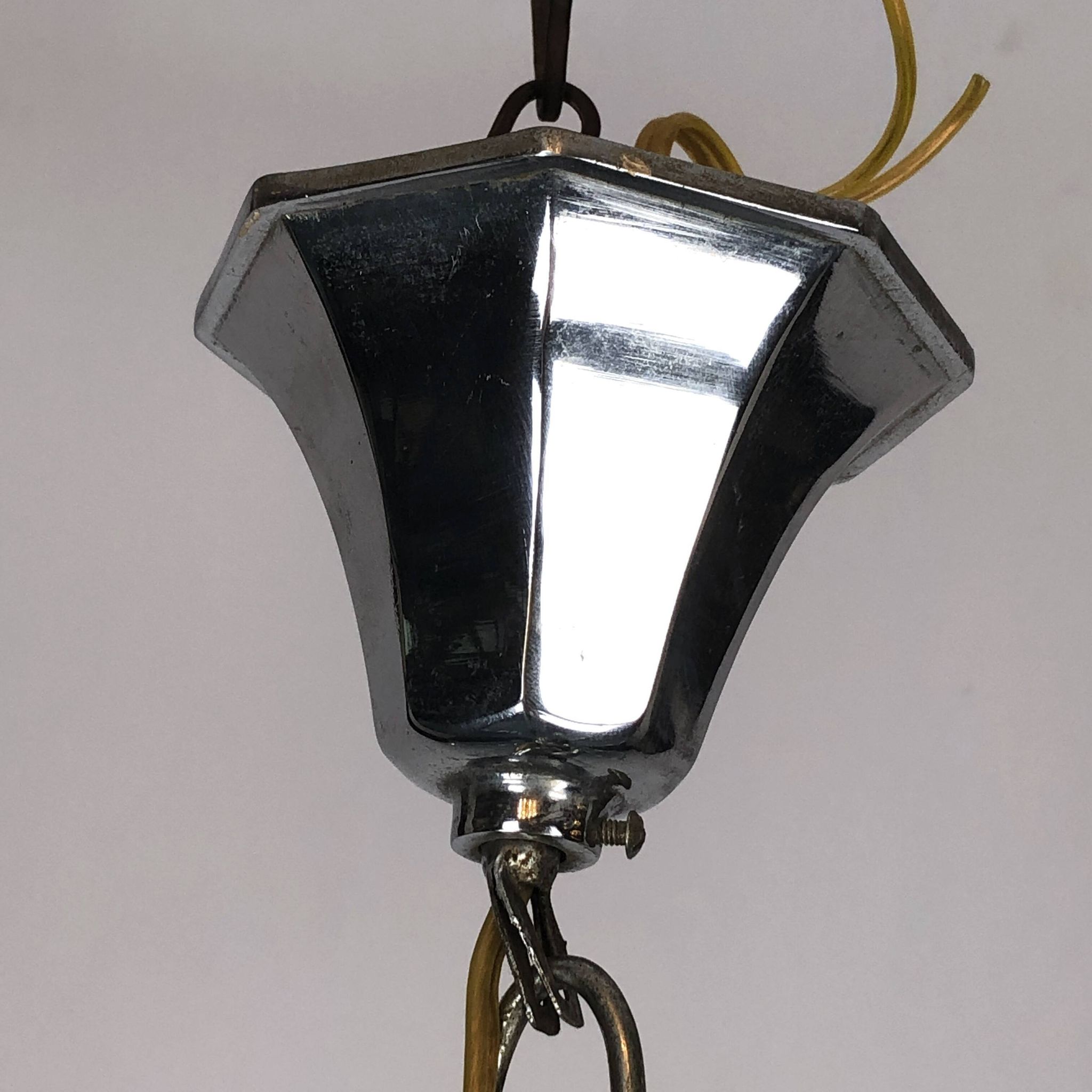 Mid-century Italian cut glass chandelier by Zero Quattro