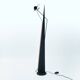 Postmodern memphis style sculptural red black white floor lamp