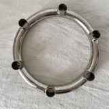 Tubular chrome candle holder