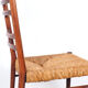 Teak and wicker dining chairs, 1960s