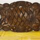 Corbeille ou Vide Poche année 50 en Bois Sculpté signée A. Bouchez