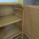 Buffet bas 2 portes -rotin tressé-bambou -cannage