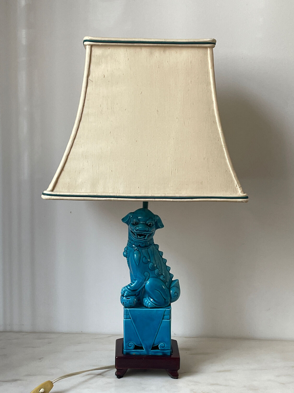 Lampe vintage céramique Hollywood Regency