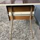 Small vintage desk with formica drawers and 70s chair