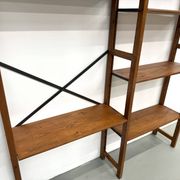 Bibliothèque Moderniste XXL en Pin Massif – Design Années 50 – L164 cm