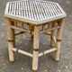 Table basse en bambou années 60