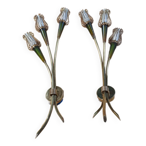 duo d'appliques Art Déco