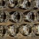 Set of 14 triangular glass ashtrays D13