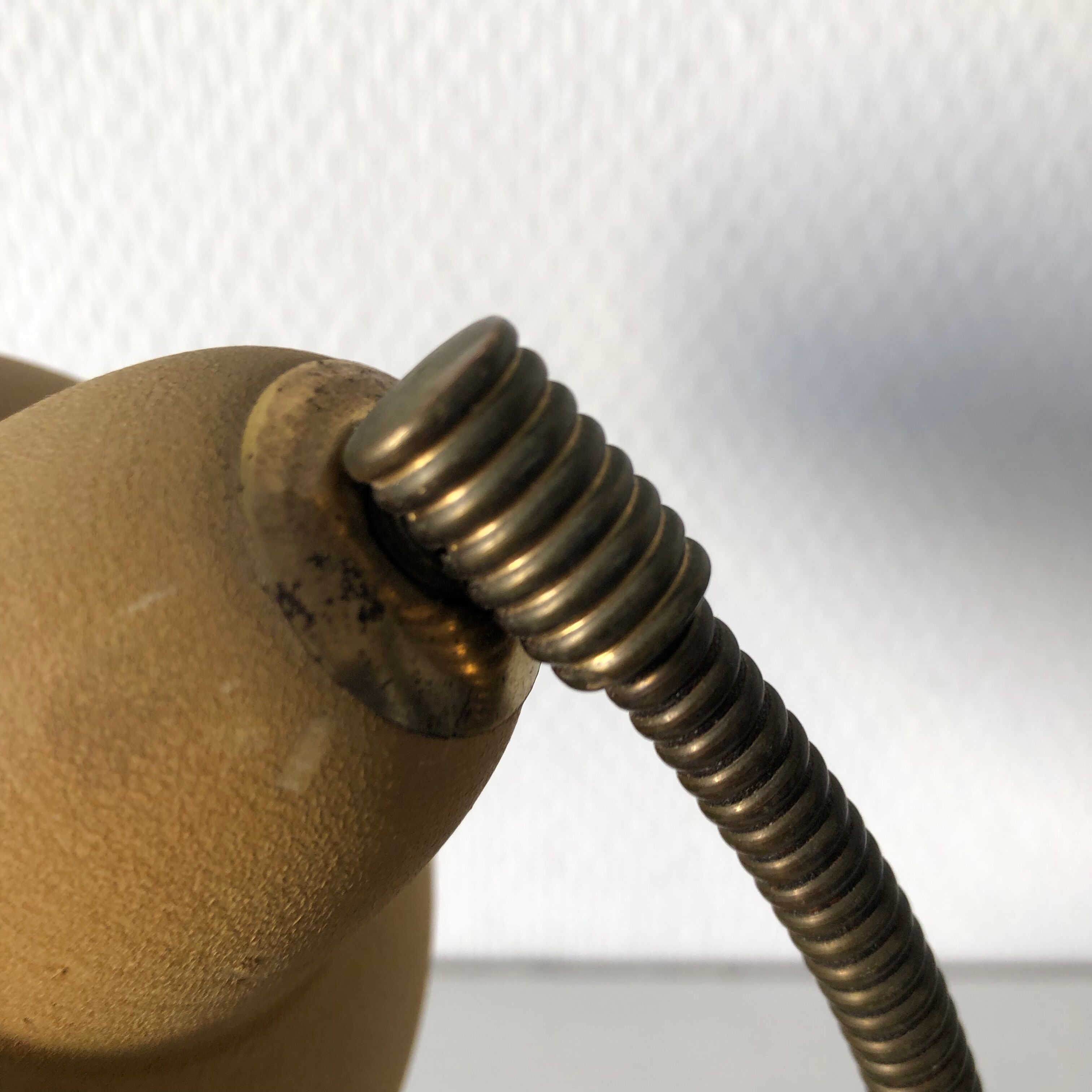 Desk lamp honey and Golden 20cm vintage 1950