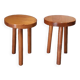 2 tabourets tripode vintage