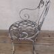 Fauteuil de jardin XIX° en fer forgé