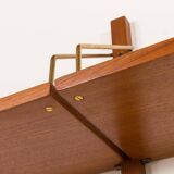 Hansen&Guldborg 3 bay teak wall unit with a bar cabinet for HG Furniture, D