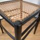Light wooden chair with caning