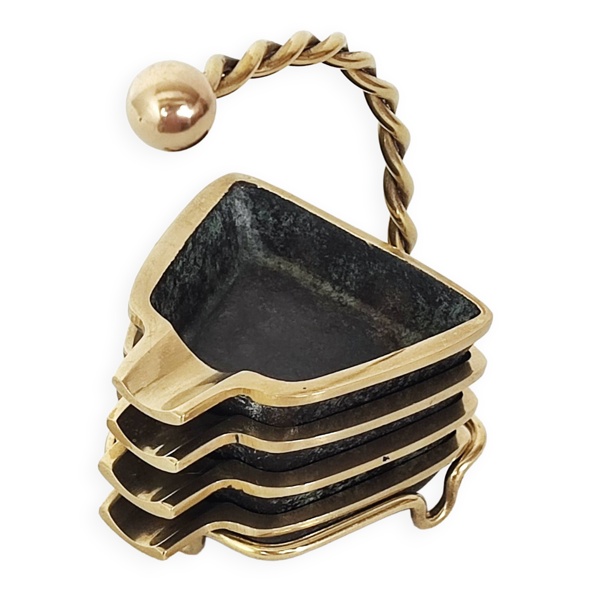 Cendriers empilables années 50