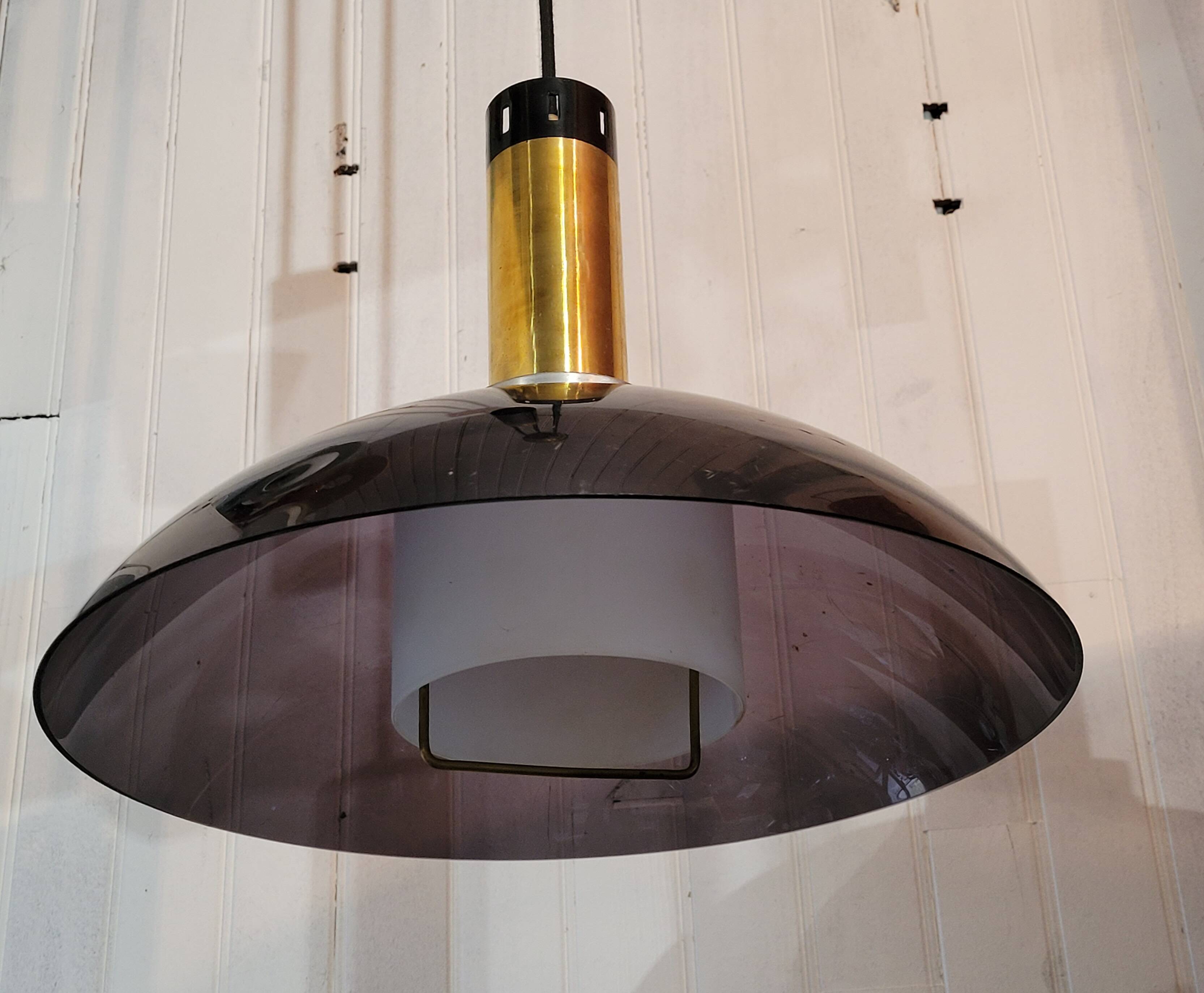 Large vintage Stilux Milano counter-weight chandelier suspension